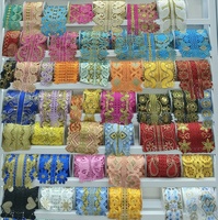 Garnitures en strass scintillantes à la mode, dentelle africaine guipure brodée pour la confection de vêtements et d'accessoires