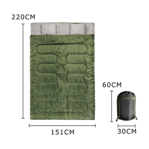 HOMFUL 3 Season Waterproof Camping Double <b>Sleeping</b> <b>Bag</b> Winter for Outdoors and Traveling - Product Image 5