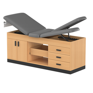 <span class=keywords><strong>Table</strong></span> <span class=keywords><strong>d</strong></span>'<span class=keywords><strong>examen</strong></span> médicale réglable en bois à <span class=keywords><strong>prix</strong></span> <span class=keywords><strong>d</strong></span>'usine avec armoire pour hôpitaux ou cliniques - Product Image 3