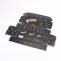 Caja de papel de cartón negro grande al por mayor, embalaje personalizado ecológico, caja de correo de envío corrugado con logotipo personalizado