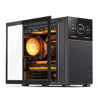 Boîtier d'ordinateur Jonsbo D41 MESH, version avec écran secondaire, compatible ATX / M-ATX, boîtier de PC de jeu pour ordinateur de bureau