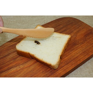 Couteau à pain en bois pour basilic 18x2cm, lame dentelée, couverts de cuisine écologiques - Product Image 2