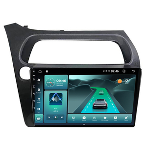 AndroidอัตโนมัติCarPlayวิทยุเครื่องเล่นมัลติมีเดียสําหรับHonda <span class=keywords><strong>Civic</strong></span> <span class=keywords><strong>Hatchback</strong></span> 2006 - 2011 นําทางGPS DSP BT 5.4 5G + 2.4G WIFI6 - Product Image 1
