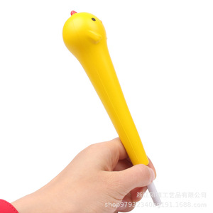Cartoon Yellow Chicken Pen Topper PU Foam Slow <b>Rebound</b> Writing Aid Grip Gift - Product Image 4