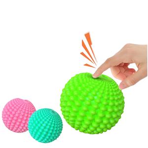 बहु-रंग वैकल्पिक रंगीन मजेदार ध्वनि पीसने दांतों को साफ दांत लोचदार गेंद पालतू खिलौना - Product Image 1
