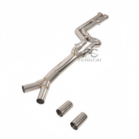 Tubo de Escape Central de Acero Inoxidable de Igual Longitud para BMW X3M F97 / X4M F98 2019-2021, Tubos de Escape Catback de Alto Rendimiento, Gran Diámetro