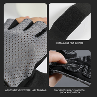 VBOSi 5104 Gants d'entraînement demi-doigt pour femmes et hommes en maille respirante avec coussinets à poignée complète pour l'haltérophilie
