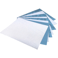 Papier abrasif blanc enduit OEM du fabricant, papier abrasif à sec P100-P1000 avec support en latex pour la finition de la peinture automobile