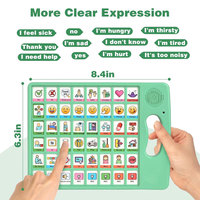 Perangkat AAC Baterai Plastik Bebas Layar Khusus untuk Autisme, Alat Tablet Komunikasi Non-Verbal, Terapi Wicara, Rehabilitasi Stroke