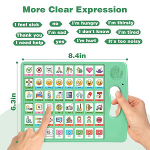 Tablette de communication non verbale personnalisée sans écran en plastique avec batterie AAC pour autisme, thérapie du langage et rééducation post-AVC - Product Image 4