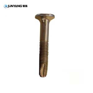 Vis de fixation au sol pour conteneurs en acier au carbone plaqué cuivre M6x45 M6x55 M6x65, vente directe usine JUNYANG, accessoires et pièces pour conteneurs - Product Image 2