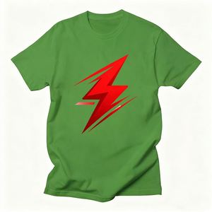 Camiseta de algodón para hombre con estampado gráfico de calavera por transferencia térmica, estilo streetwear creativo - Product Image 3