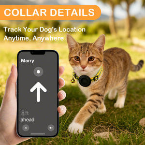 Großhandel Sicherheitsverschluss Reflektierendes <span class=keywords><strong>GPS</strong></span>-Haustierhalsband Trainings-Tracker für Airtag Hunde- und Katzenhalsbandhalter für Air Tag Halsband - Product Image 6