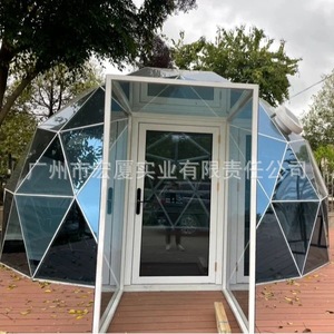 Modern Dome <b>Tent</b> 6-8 Person <b>Large</b> Space Four-season Outdoor Glass House PC Bubble <b>Tent</b> For Hotel - Product Image 5