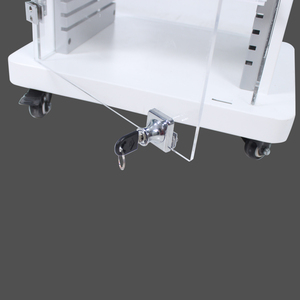 Apex 5 Lớp Hiển Thị Kim Loại Bị Khóa Mỹ Phẩm Hiển Thị Tủ Make up Hiển Thị Kệ Đứng Với Pusher Và Cửa - Product Image 6