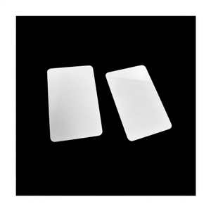 Porte-cartes en aluminium pour sublimation DIY, vierges, double face, blanc brillant/mat, 2,5"x3,5" - Product Image 4