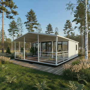 บ้านสำเร็จรูป 3 ห้องนอน แผงแซนวิชระบายอากาศ บ้านคอนเทนเนอร์ ดีไซน์ทันสมัย สำนักงานเคลื่อนที่ ห้องทำงาน ห้องนั่งเล่น วิลล่า ขนาด 20 ฟุต/40 ฟุต - Product Image 2