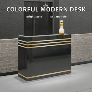Mostrador de Recepción Extensible de Madera Moderna para Hoteles, Gimnasios, Salones de Belleza, Hospitales y Supermercados - Mostrador Comercial Colorido - Product Image 2