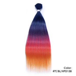 Extensions de cheveux synthétiques Kanekalon Futura LF haute température, différentes couleurs, lisses et soyeuses, sans nœuds, double trame, fabriquées à la machine - Product Image 2