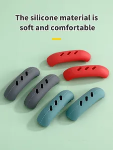 Non Slip Rubber Pot Holders <b>Pan</b> Ear Clip <b>Cast</b> Iron Handles Grip Cover Heat Resistant Silicone Hot Handle - Product Image 3