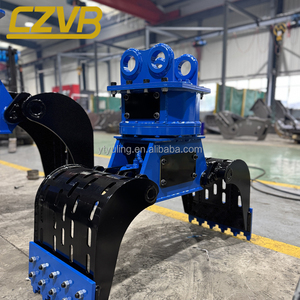 새로운 CZVB 유압식 360도 스윙 베어링 회전식 그래플 1400mm 죠 오프닝 (6-35톤 굴삭기용) 180바 밸런스 밸브 - Product Image 6