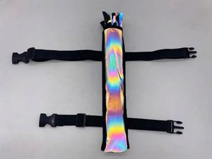 Abanico de Mano Holográfico Grande de 33 cm con Diseño de Araña Reflectante, de Bambú de Alta Calidad, para Fiestas - Product Image 5