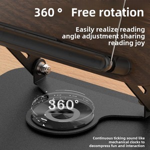 360 độ xoay đa mục đích có thể gập lại hợp kim nhôm bookend thoải mái bookstand kệ sách bảng cho dễ đọc - Product Image 3
