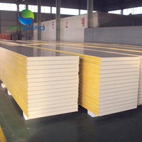 Meilleure vente Panneau sandwich en acier coloré isolé 150 mm, panneau en polyuréthane PU, chambre froide, panneau de stockage frigorifique, prix