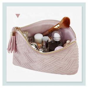 BSCI Factory Small Cosmetic <b>Bag</b> Elegant Roomy Makeup <b>Bags</b> Zipper Lipstick Pouch Pink Travel <b>Waterproof</b> <b>Toiletry</b> <b>Bag</b> - Product Image 2