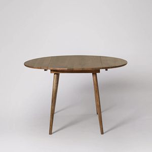Elegant Mango Wood <b>Round</b> <b>Dining</b> <b>Table</b> 4 Seater Solid Hardwood Durable <b>Dining</b> Furniture for Kitchen <b>Dining</b> Room Restaurant - Product Image 1