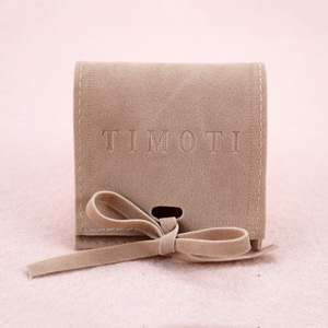 Emballage de bijoux personnalisé 2024, petit sac en velours et microfibre avec insert pour la présentation des bijoux - Product Image 5