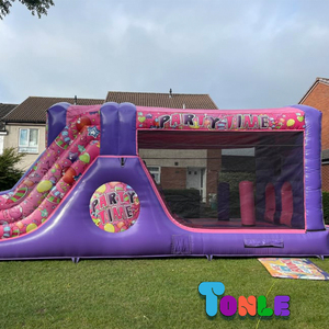 Tùy chỉnh Inflatable thương mại lớn lâu đài <span class=keywords><strong>bouncy</strong></span> Inflatable nhà bị trả lại nhảy lâu đài với Slide - Product Image 5