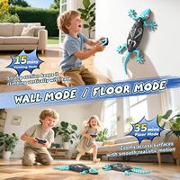 Kadal RC Wall Crawler untuk Anak-anak, Remote Control, Dapat Memanjat, dengan Lampu LED di Mata, Dapat Diisi Ulang, Robot Merangkak di Lantai & Plafon, Mainan Prank