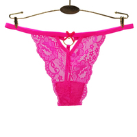 Tangas Yun Meng Ni para Mujer, Ropa Interior Femenina con Lazo, Tanga de Encaje de Talle Bajo para Mujer