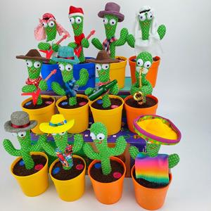 ของเล่นตุ๊กตาหมีไฟฟ้าสำหรับร้องเพลงบันทึกพูดเต้นแคคตัสแกว่งเพื่อบรรเทาความเครียด - Product Image 2