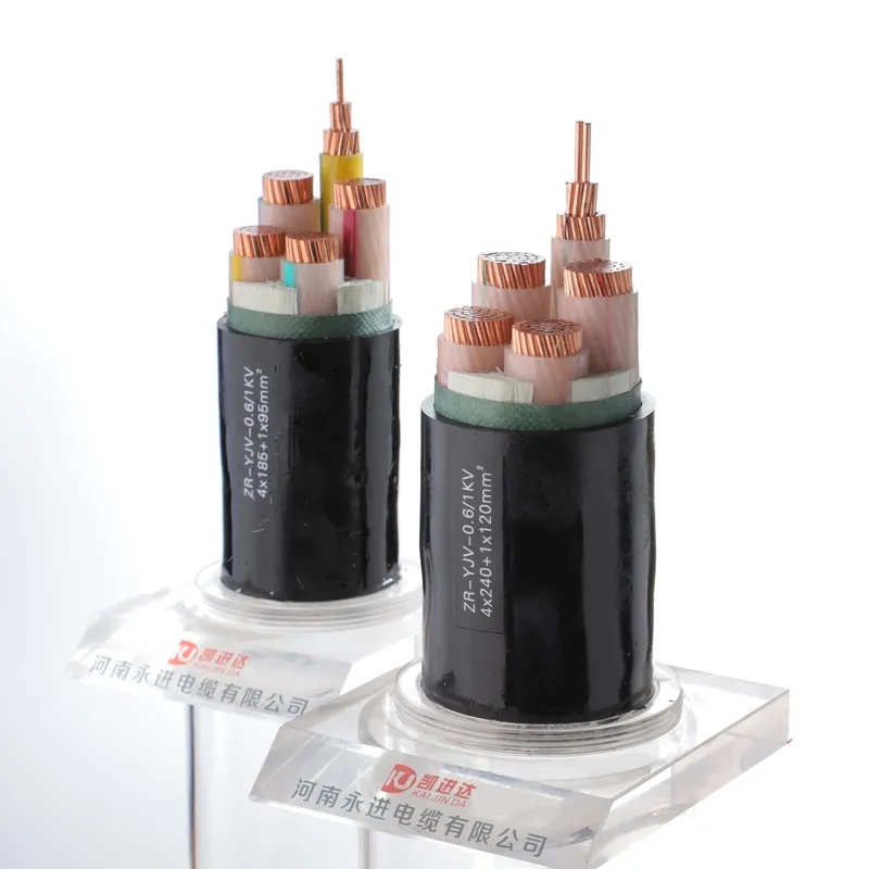 Kabel bawah tanah konduktor tembaga 0.6/1kV, kabel bawah tanah PVC XLPE 3 Core 4 Core 5 Core 25mm 35mm 50mm 70mm 95mm 120mm 150mm 185mm 240mm