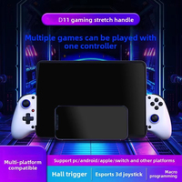 Manettes de jeu sans fil D11 avec gâchettes à effet Hall et boutons macro arrière pour jeux sur téléphone mobile