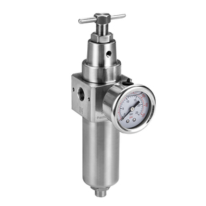 Régulateur en acier inoxydable Fonctionnement pneumatique Filtre régulateur Deux combinaisons SFR2000 1/4\" FRL Fabricant - Product Image 1