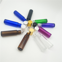 Flacon roll-on portable en verre dépoli coloré sur mesure pour huiles essentielles et cosmétiques 10ml – Vente en gros