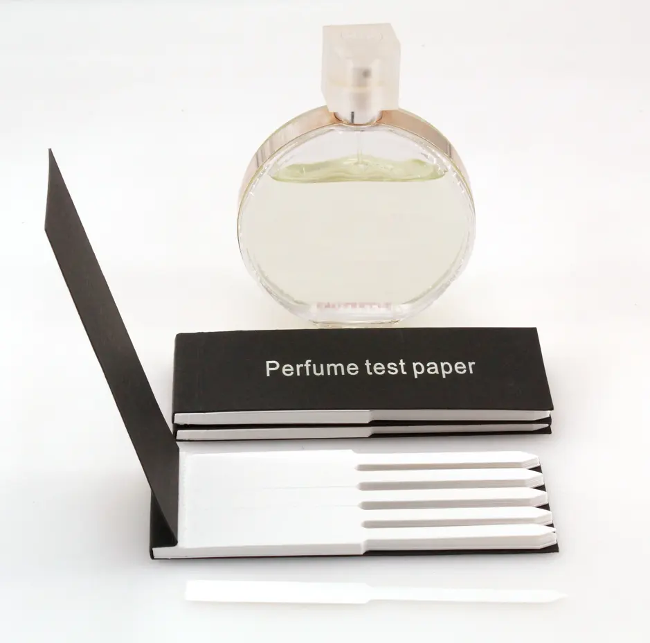 Özel Logo yüksek kalite özelleştirilmiş şekil parfüm Test şeritleri/koku uçucu yağlar testi/Test kağıt şeritler