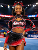 Fabricant d'uniformes de pom-pom girls sur mesure, service de conception gratuit, prix abordable, vêtements de cheerleading de haute qualité