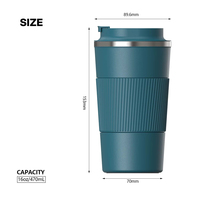 Nouvelle Tasse à Café Isotherme Portable en Acier Inoxydable avec Couvercle, Double Paroi Sous Vide, Personnalisable avec Logo – Idéale pour Boissons Chaudes et Froides