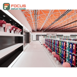 Modern Salon Wig Display Cabinet Glass Door Lockable Drawer Multi Tier Shelf Display Cabinet Fixture - Product Image 6