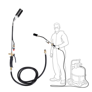 Lance-flammes à charbon de bois à pointe étendue pour barbecue Camping extérieur manuel fendu poêle carburant <span class=keywords><strong>gaz</strong></span> butane propane - Product Image 4