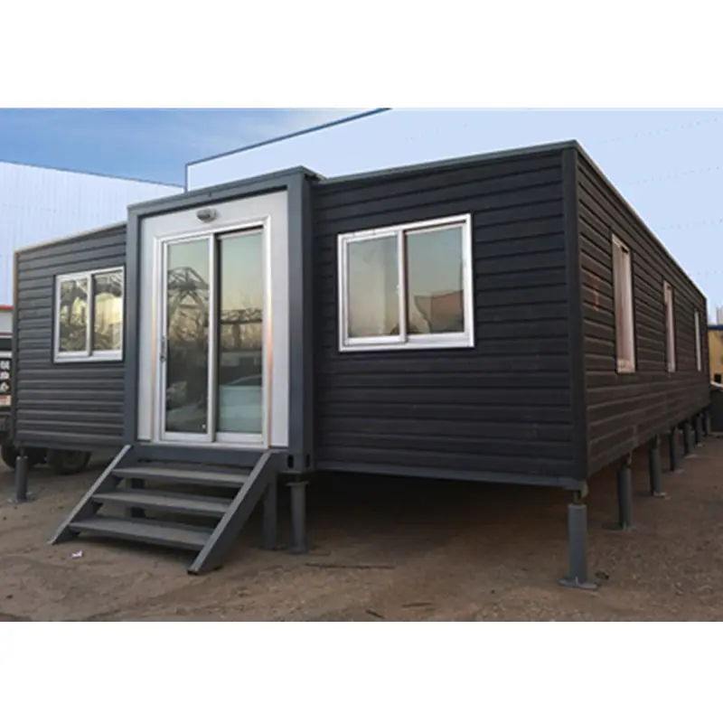 Goedkope Zeecontainer Huizen Australië Luxe Villa 20ft 40ft 2 Slaapkamer Opvouwbare Uitbreidbare Prefab Containerhuizen