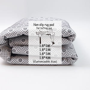 قماش ملمس بنمط زهر البرقوق من الراتينج 1 متر قماش مدعم من البوليستر قماش ملمس دوت مطاطي مضاد للانزلاق - Product Image 1