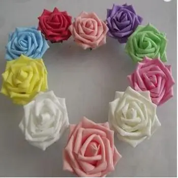 8センチメートルDiameter PE Foam Rose Artificial Flower Bouquets For Home Garden DIY Wreaths Wedding Party Decoration Supplies