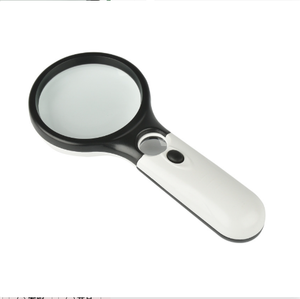 Wholesale Handheld 3-4X With 3 LED <b>Light</b> <b>Magnifying</b> Glass Reading Jewelry Inspection Tool Portable - Product Image 2