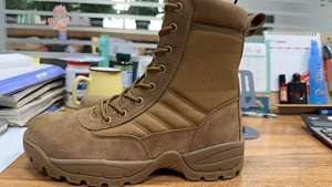 Bottes de randonnée pour hommes TSB09 South Mountain Every Sports Tech, couleur café brun foncé, robustes, en cuir de vachette suédé. - Product Image 5