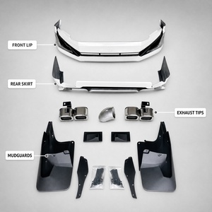 Kit <span class=keywords><strong>Carrosserie</strong></span> Style TRD : Lame Avant, Diffuseur Arrière, Jupes Latérales et Amélioration des Sorties d'Échappement pour Toyota Prado LC150 – Accessoires 4x4 Personnalisés de Haute Qualité - Product Image 4